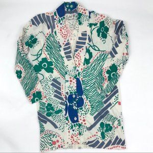 Anthropologie Field Flower Floral Cardigan